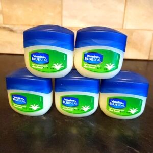 5 VASELINE BLUE SEAL ALOE FRESH ,1.7 FL.OZ (50 ml)LIGHT HYDRATING JELLY.…